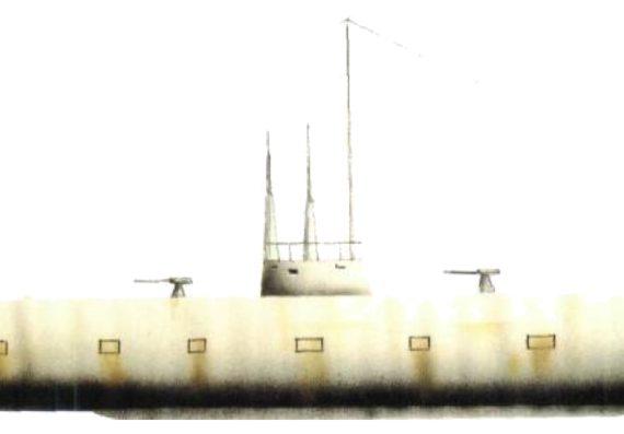 Ship RN Giacomo Mani [Submarine] - drawings, dimensions, figures